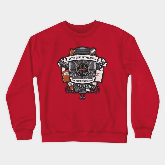 Inter-Worlds Task Force Crewneck Sweatshirt by Arinesart